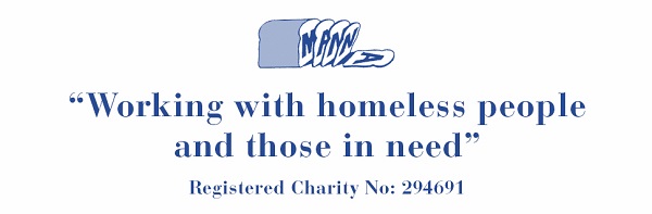 The Manna Society, working with homeless people and those in need. Registered Charity number 294691.